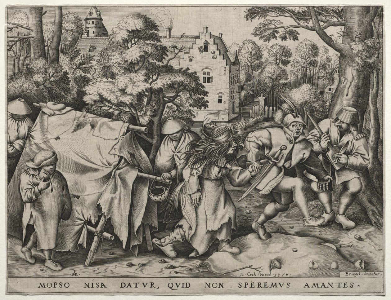 Svatba Mopsuse a Nisy od after Pieter Bruegel