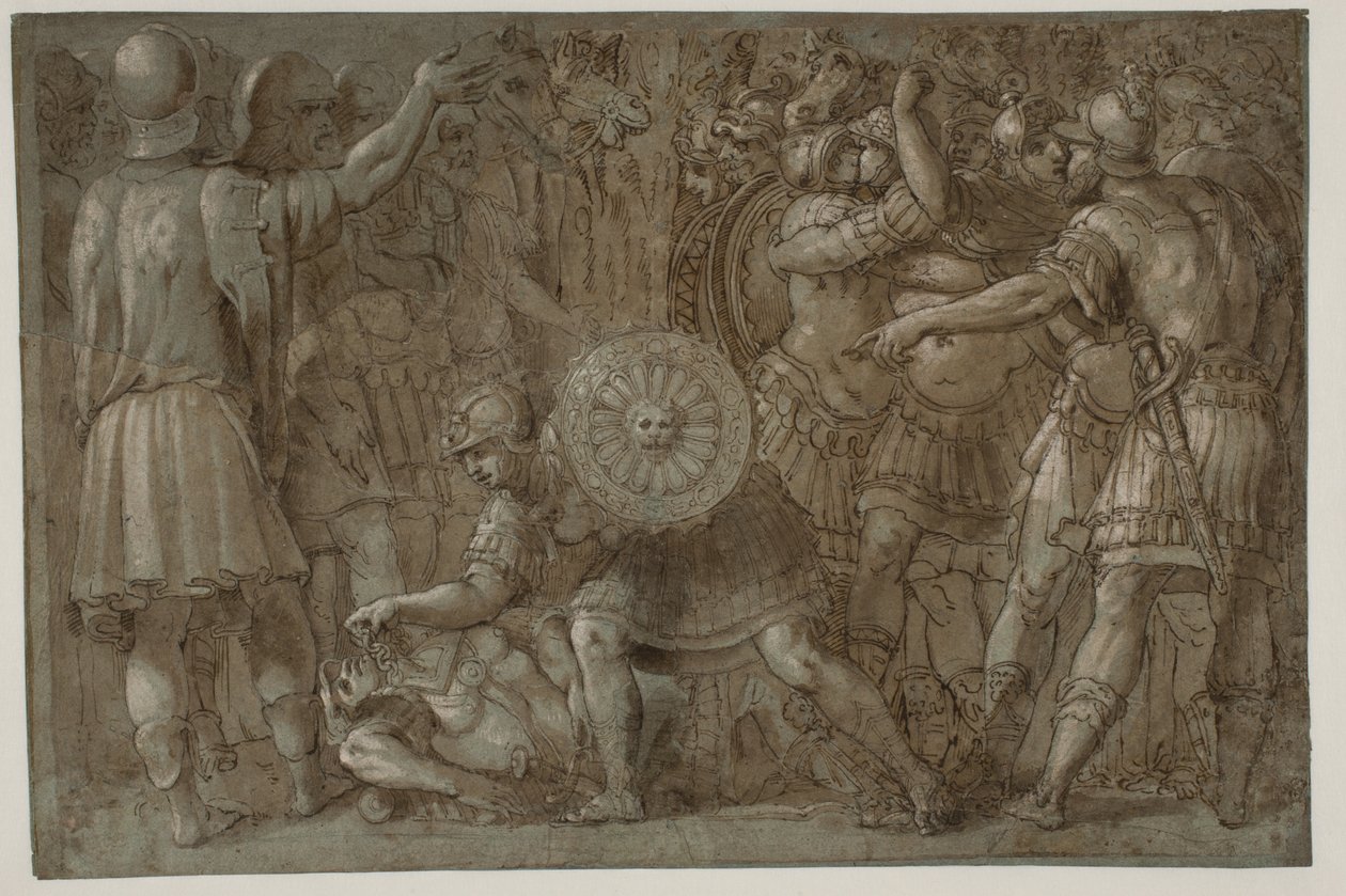 Scéna z římské historie od after Polidoro da Caravaggio