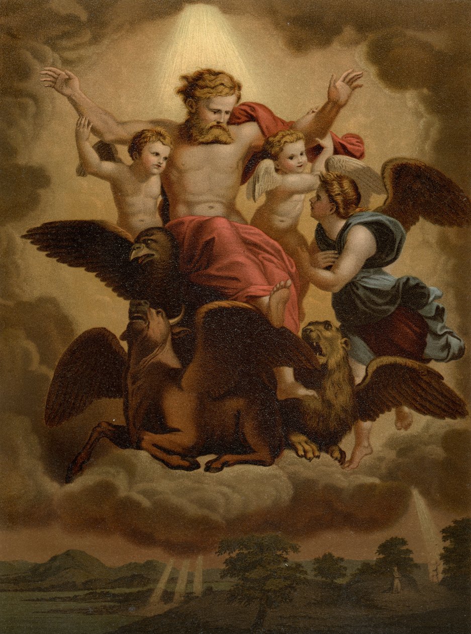 Ezechielova vize od after Raphael