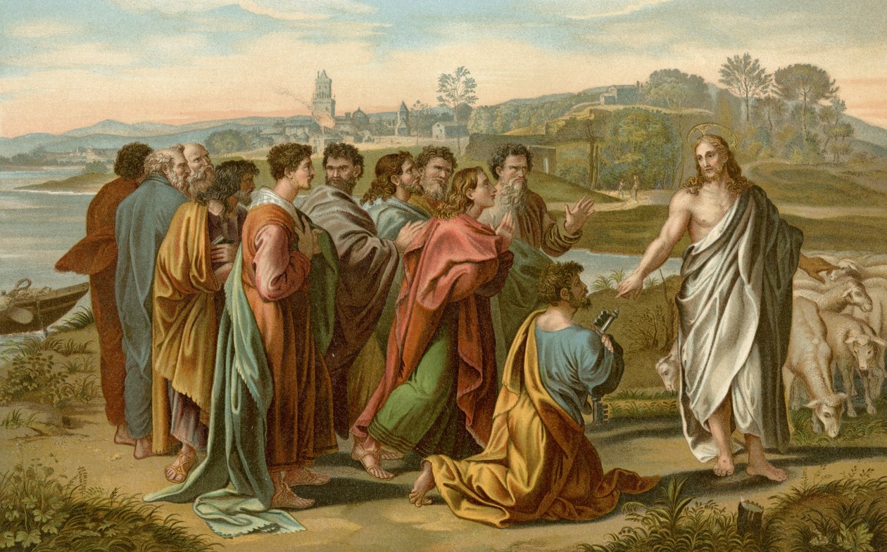 Nakrm moje jehňata od after Raphael
