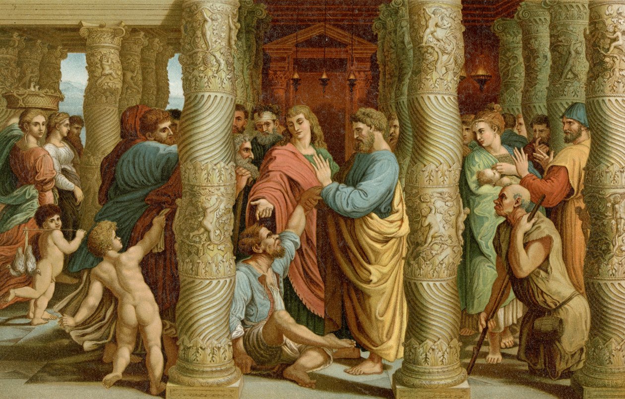 Uzdravení Chromorozených od after Raphael