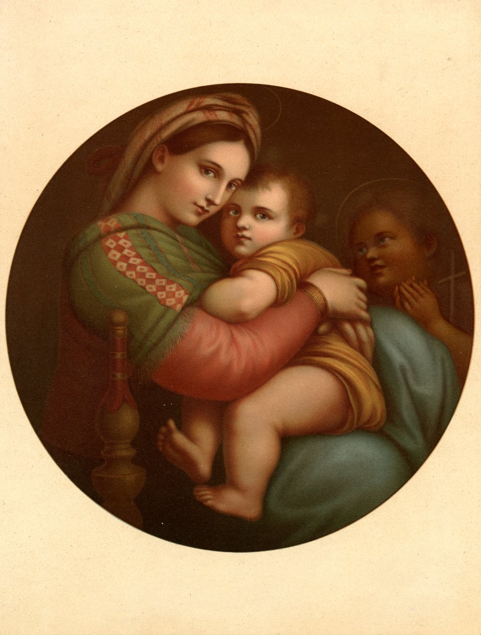 Madonna předsedkyně od after Raphael