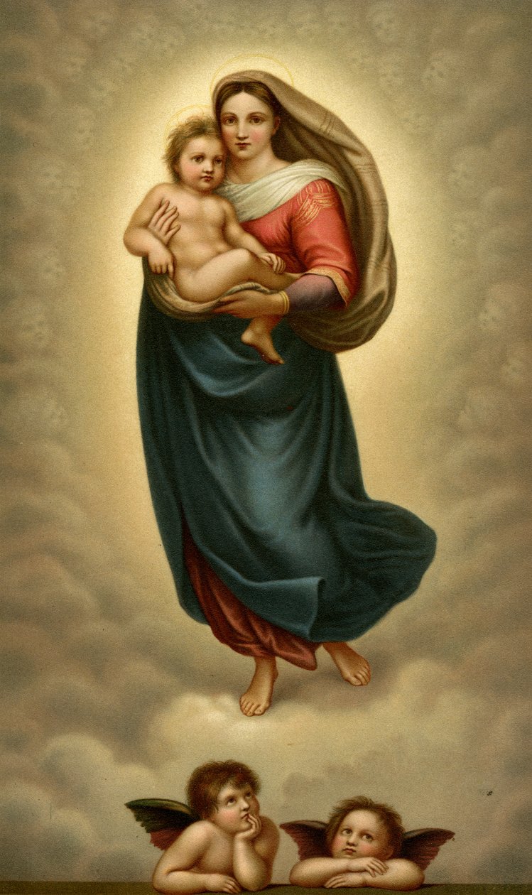 Madonna San Sista, Sixtinská Madonna od after Raphael