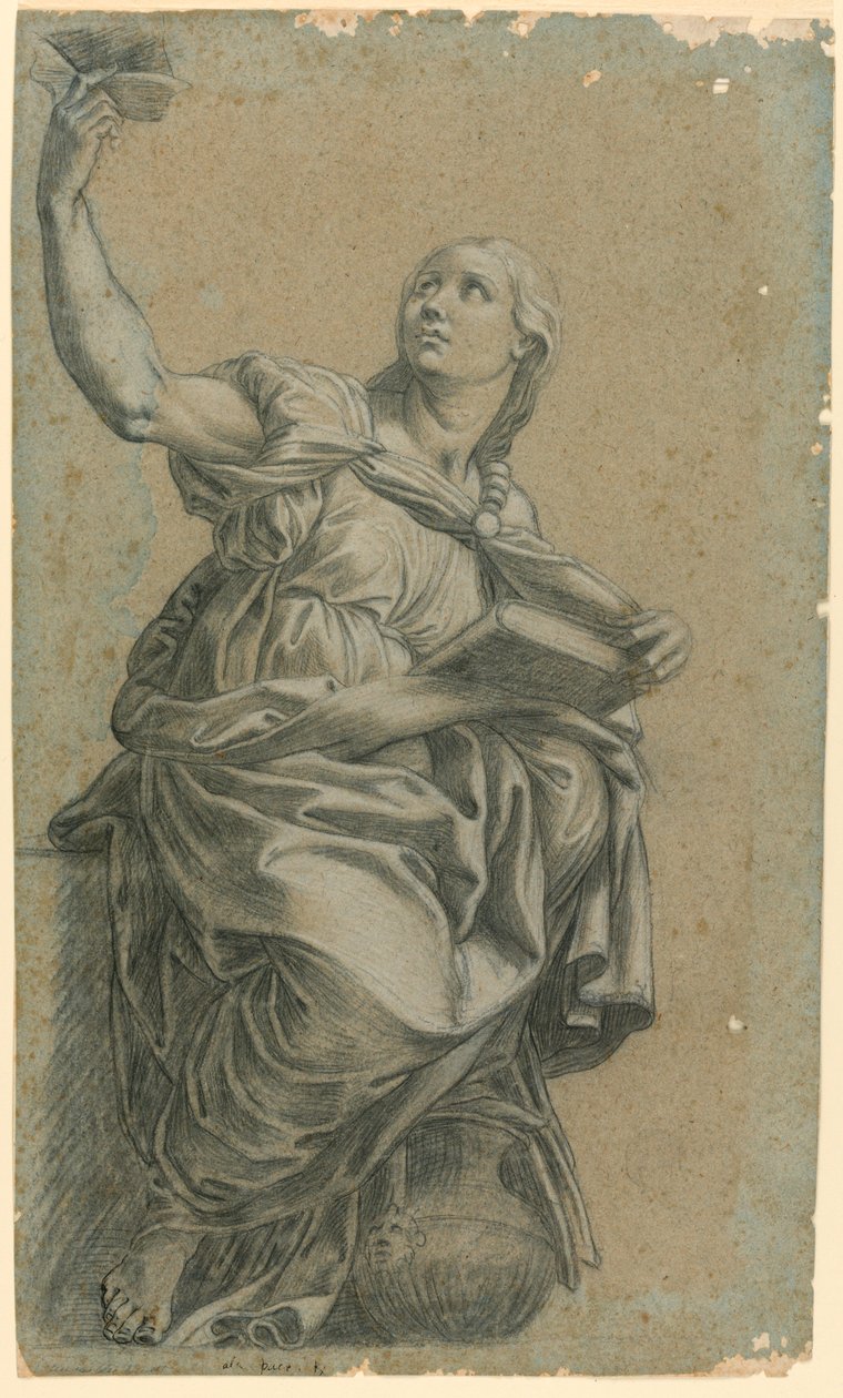 Kumejská Sibyla z Rafaelovy fresky v St. Maria della Pace od after Raphael