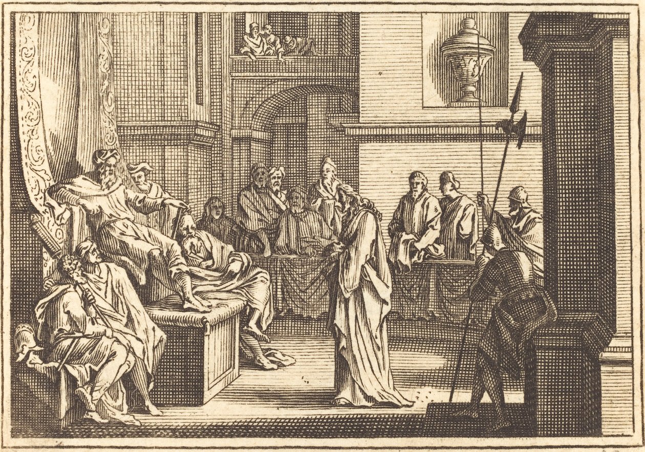 Kristus před Herodem od after Sébastien Le Clerc I