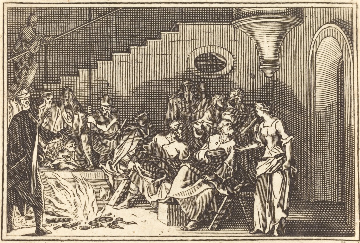Petr zapírající Krista od after Sébastien Le Clerc I
