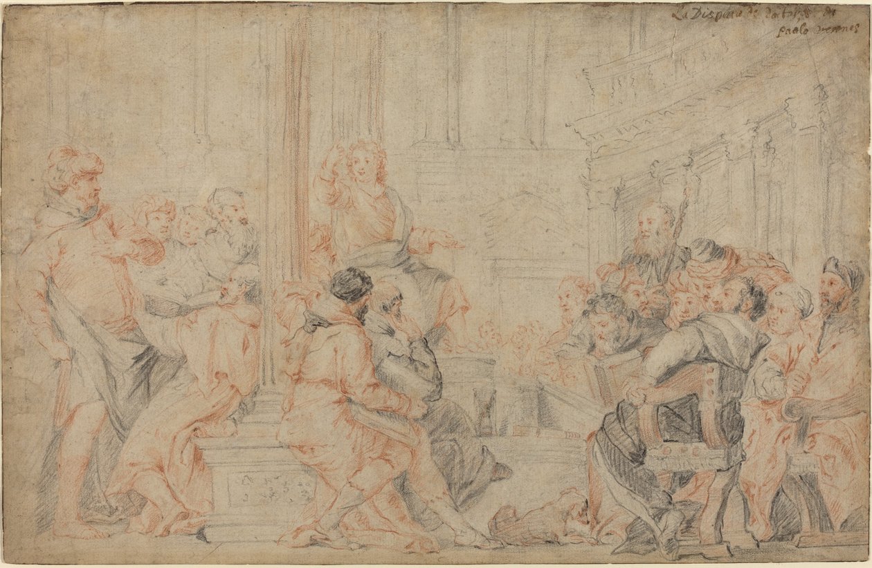 Kristus mezi lékaři od after Veronese