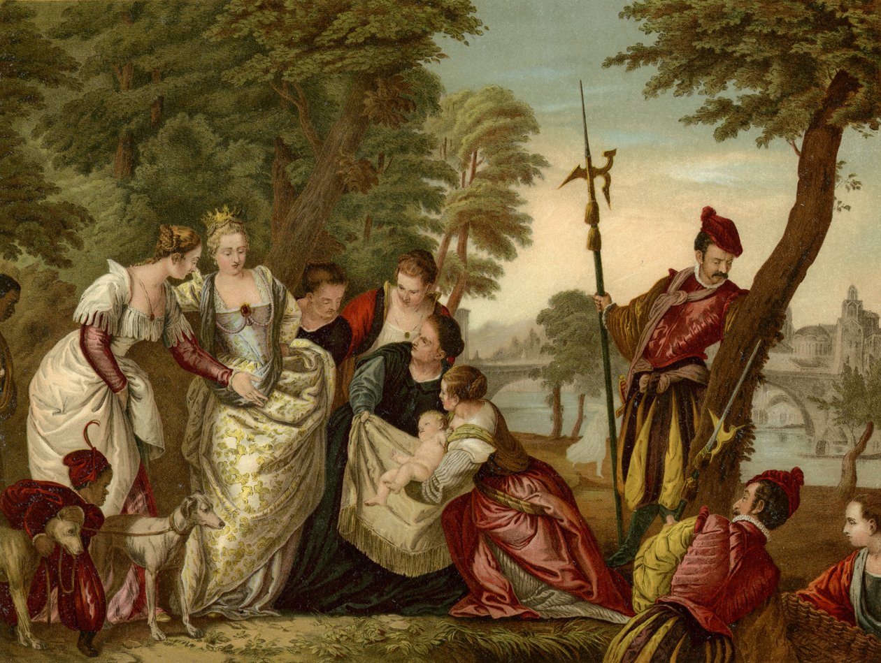Nalezení Mojžíše od after Veronese