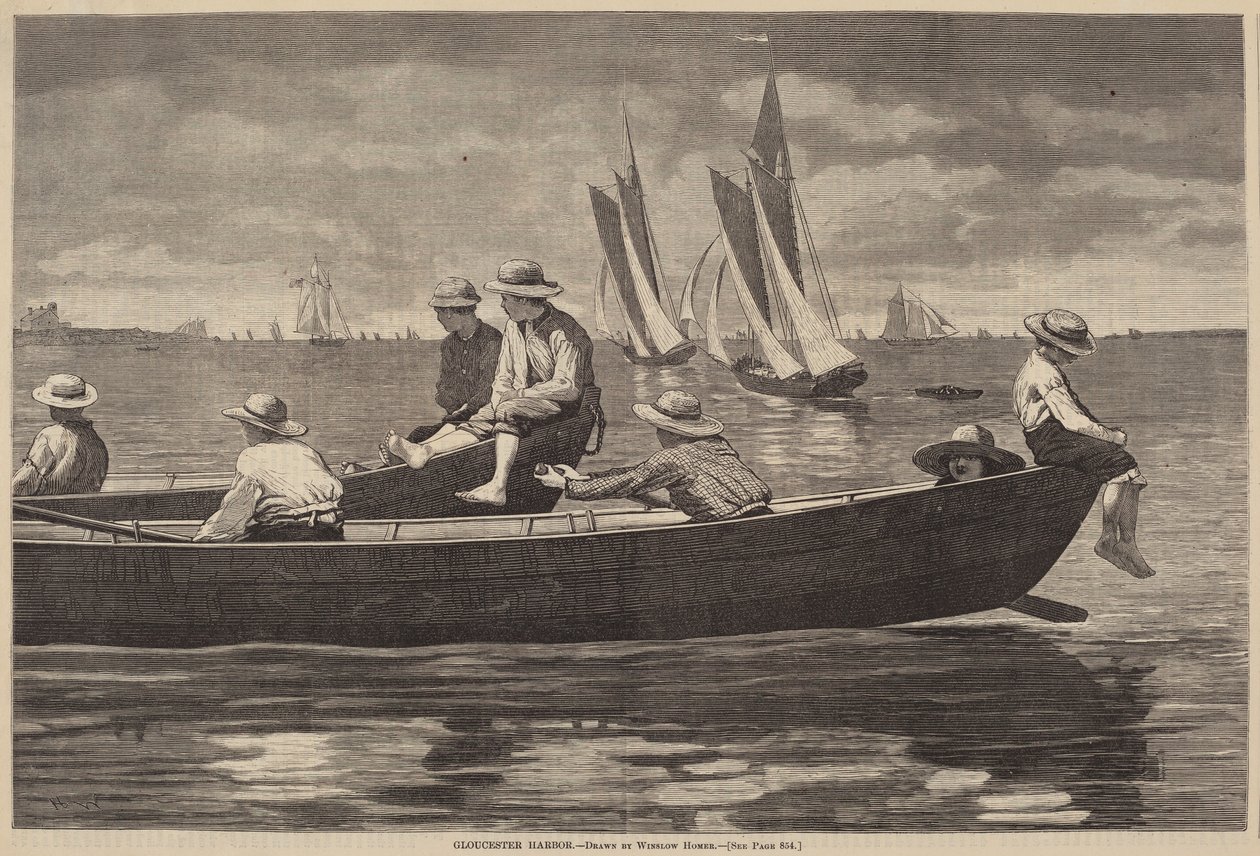 Gloucesterský přístav od after Winslow Homer