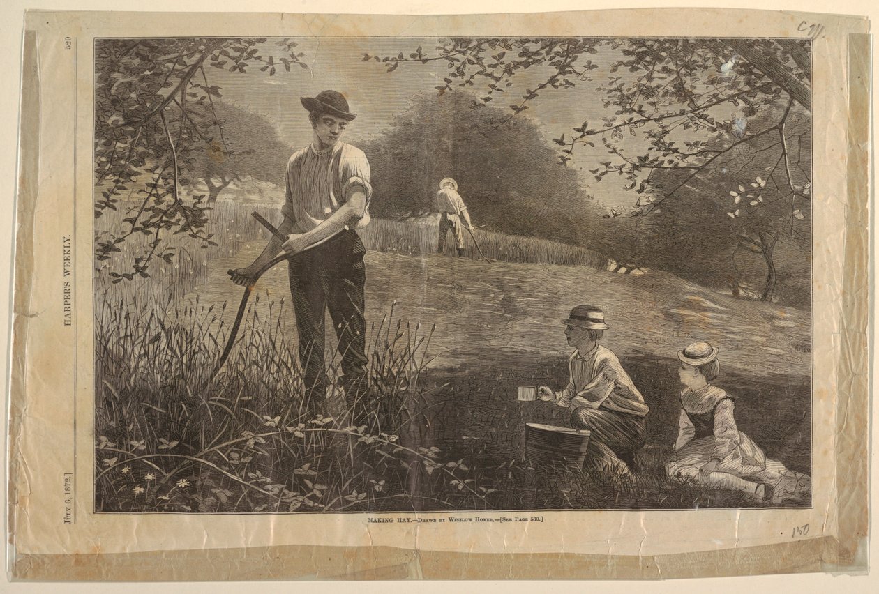 Výroba sena od after Winslow Homer