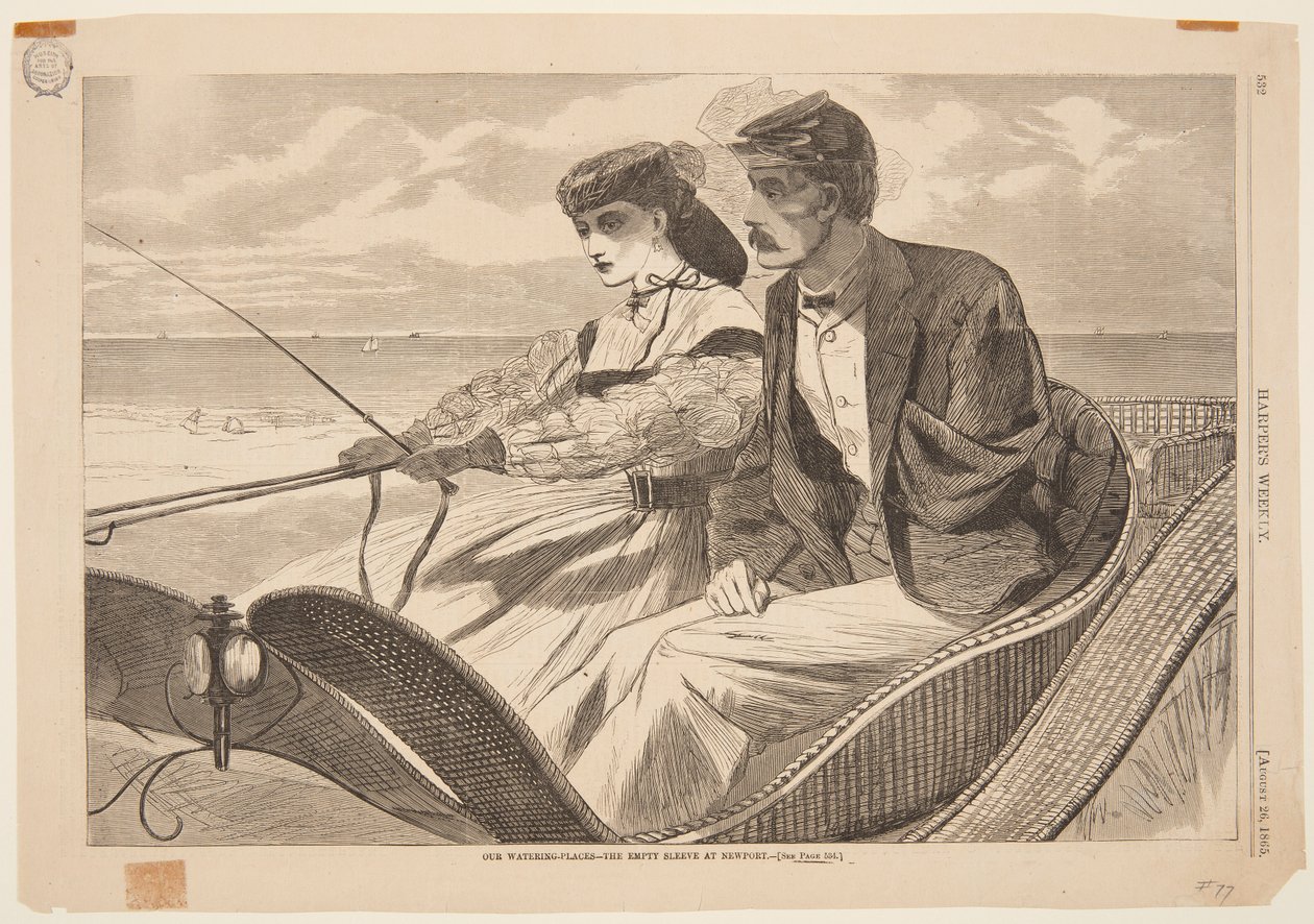 Naše napajedla – Prázdný rukáv v Newportu od after Winslow Homer