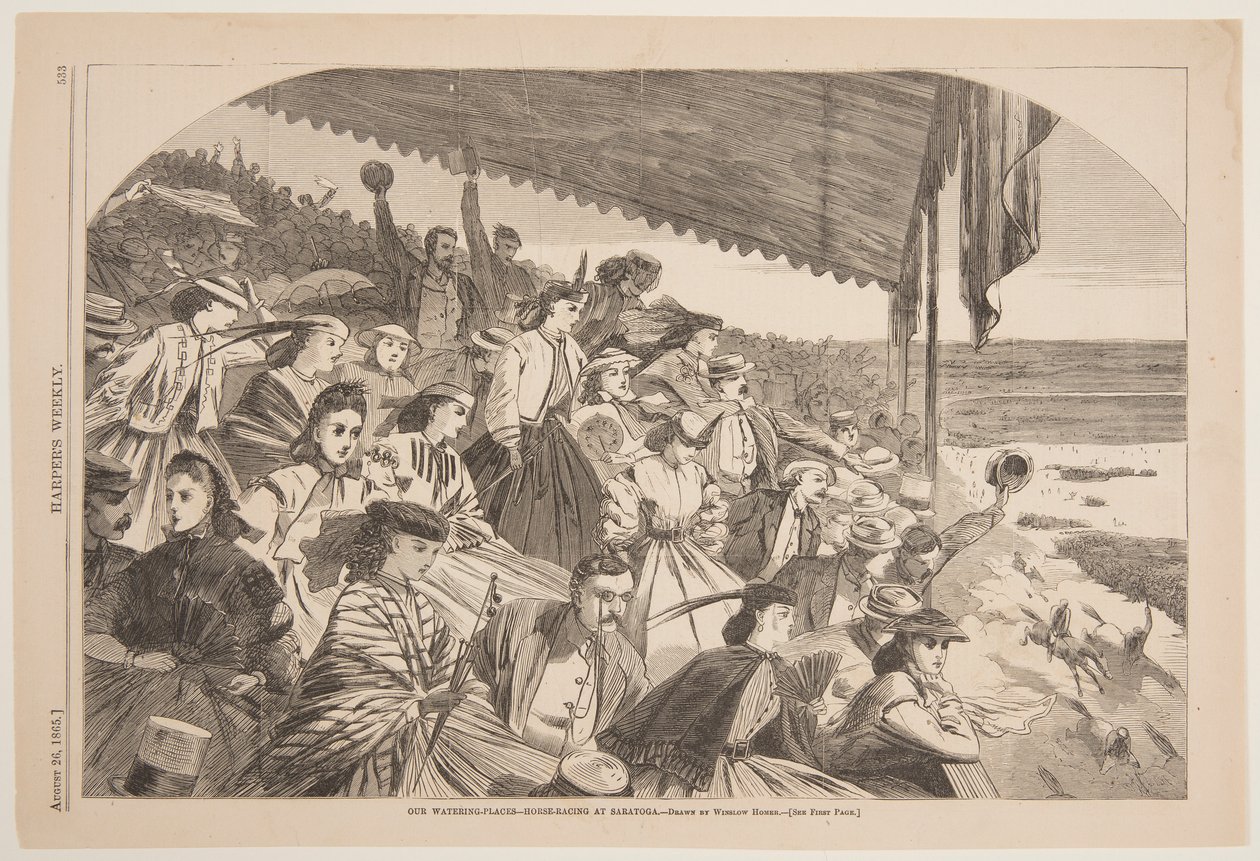 Naše napajedla – Dostihy v Saratoze od after Winslow Homer