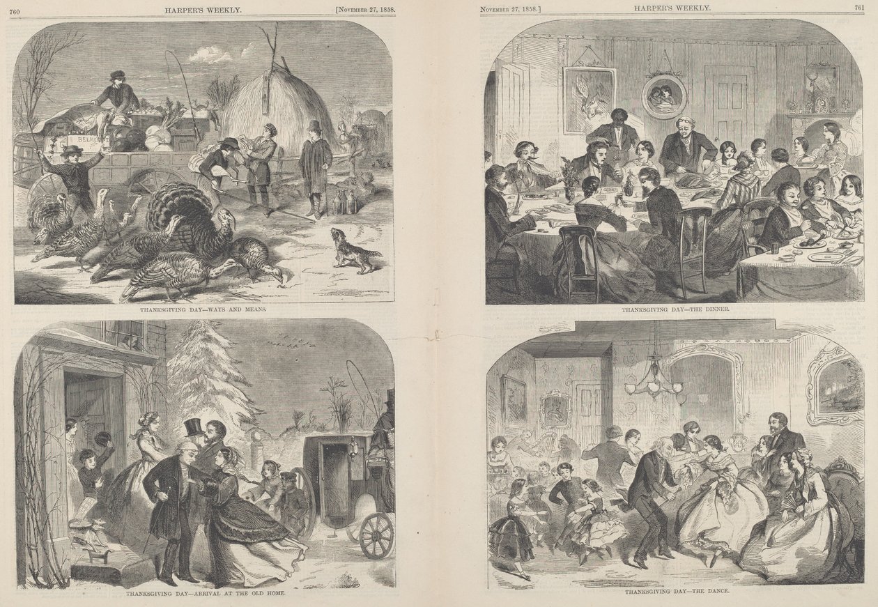 Den díkůvzdání – způsoby a prostředky [vlevo nahoře] od after Winslow Homer
