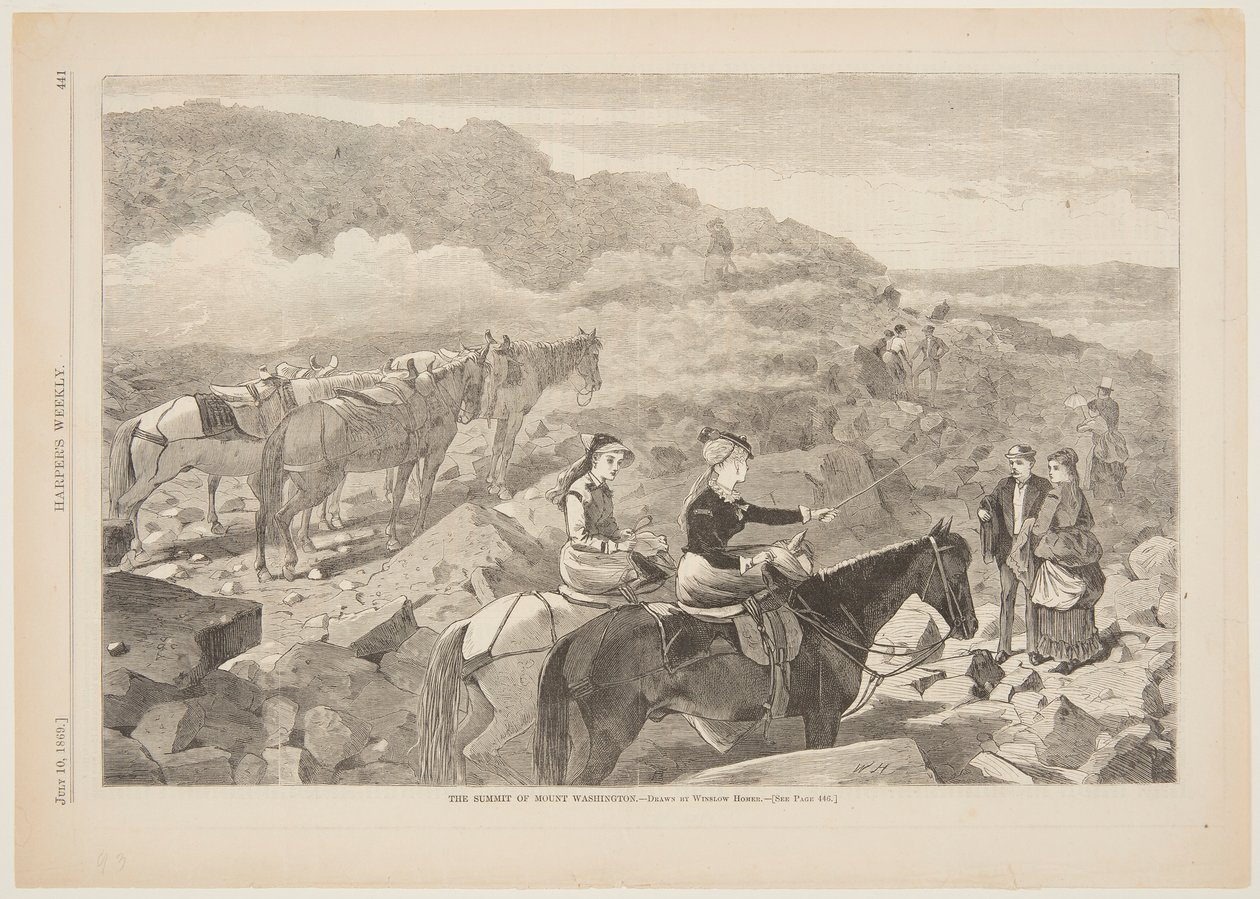 Summit Mount Washington od after Winslow Homer