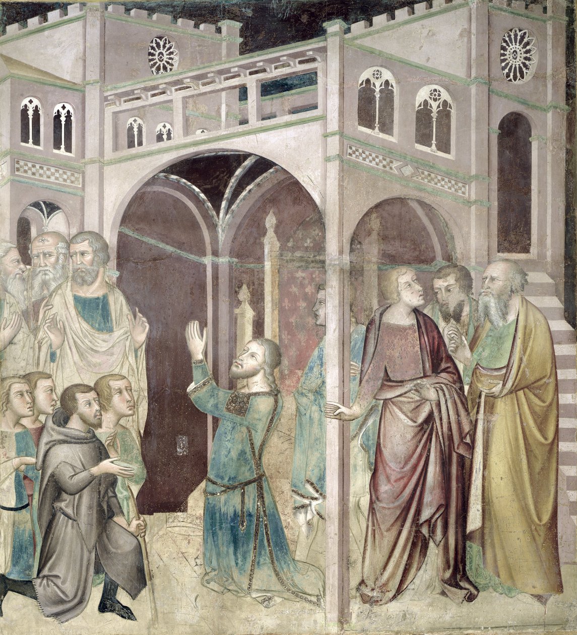 Job Děkuji Bohu, 1356-67 od also Manfredi de Battilori Bartolo di Fredi