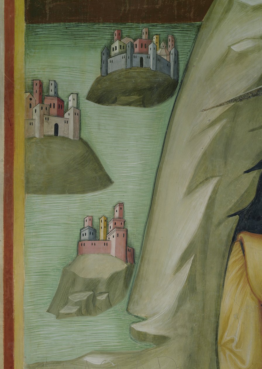 Detail z masakru sluhů a pastevců Joba od also Manfredi de Battilori Bartolo di Fredi