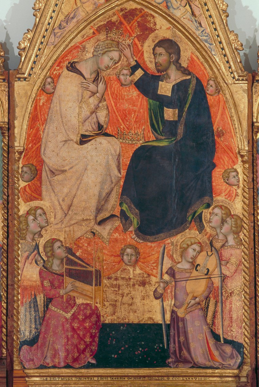 Polyptych Korunovace Panny Marie od also Manfredi de Battilori Bartolo di Fredi