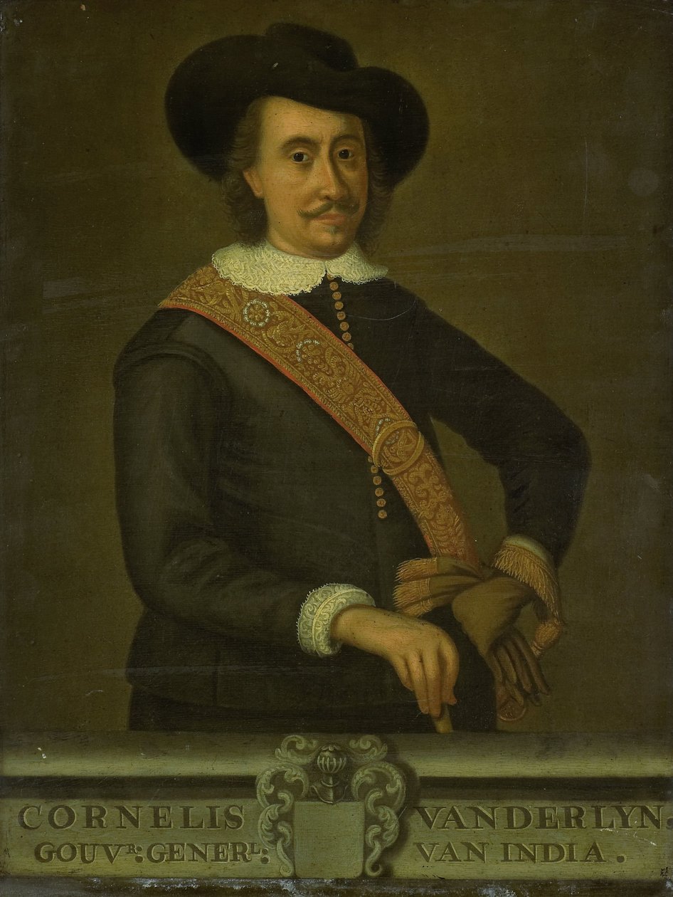 Portrét Cornelis van der Lijn, generální guvernér Nizozemské východní Indie od anonymous (copy after)