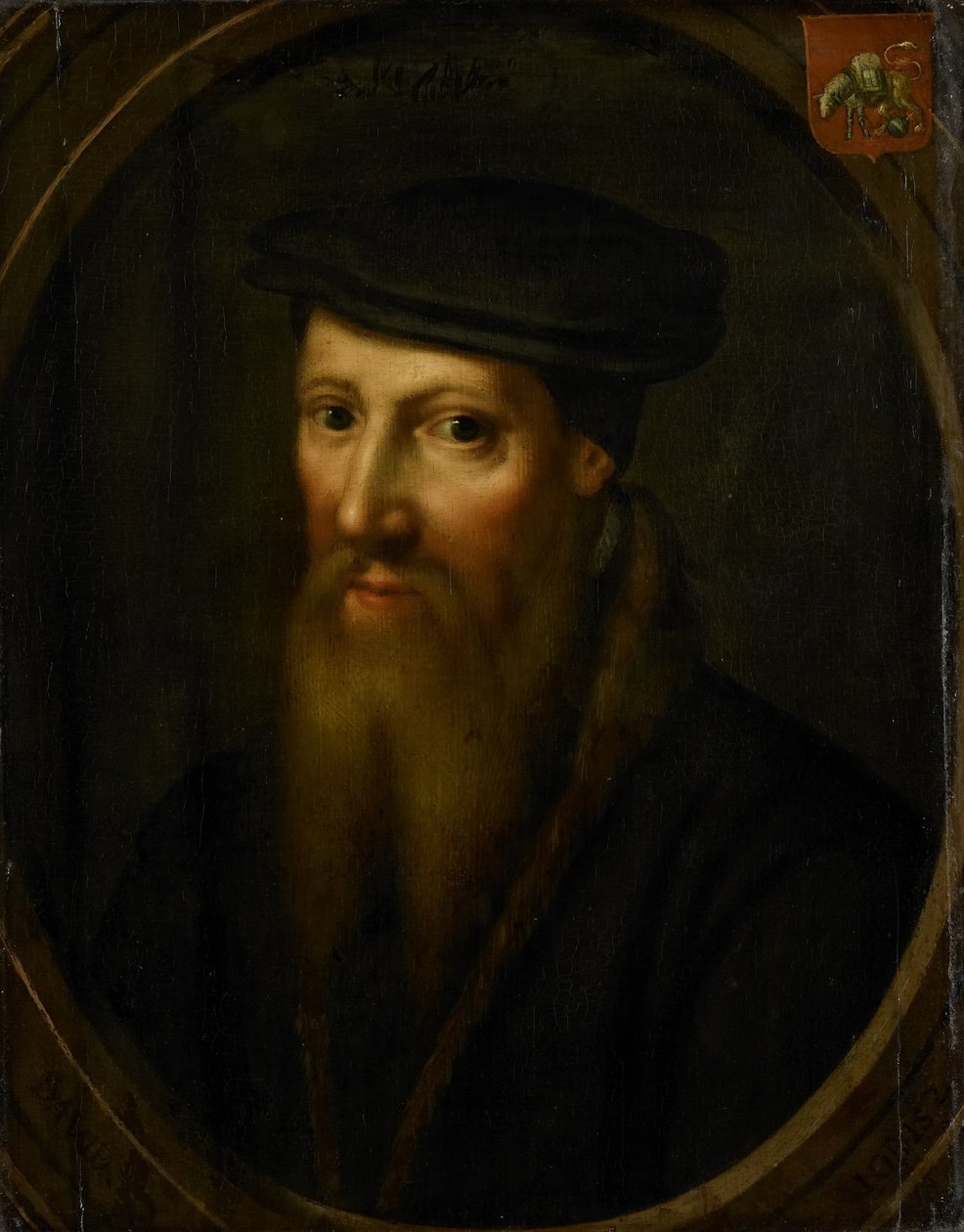 Portrét Davida Jorisze, malíře skla v Delftu, fanatického anabaptisty, po roce 1544 v Basileji od anonymous (copy after)