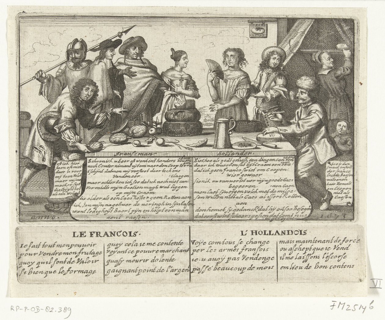 Francouz a Holanďan, 1673 Franschman Hollander / Le Francois L
