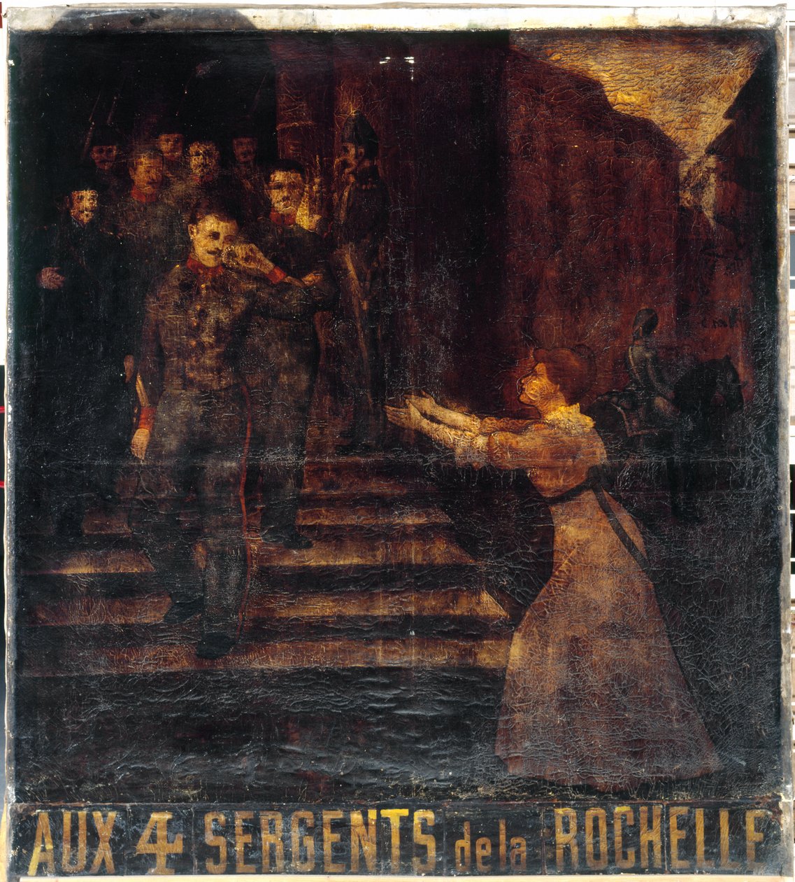 Francouzsky: Aux quatre sergents de La Rochelle (II). Znak hostinského. 3, boulevard Beaumarchais, 11. obvod, Paříž od anonymous 