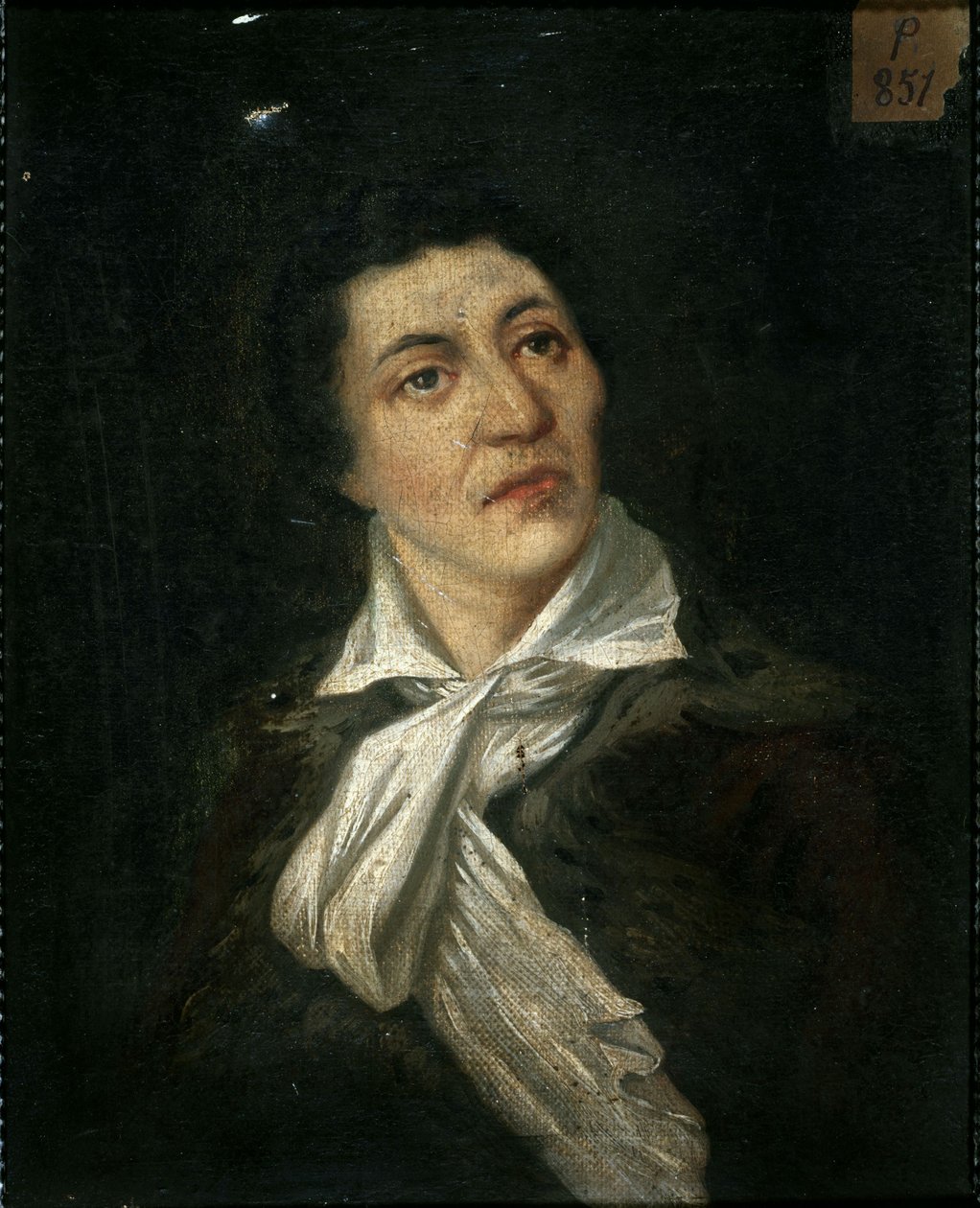 Francouzsky: Portrait de Jean-Paul Marat (1743-1793), publiciste et homme politique (P851) od anonymous 