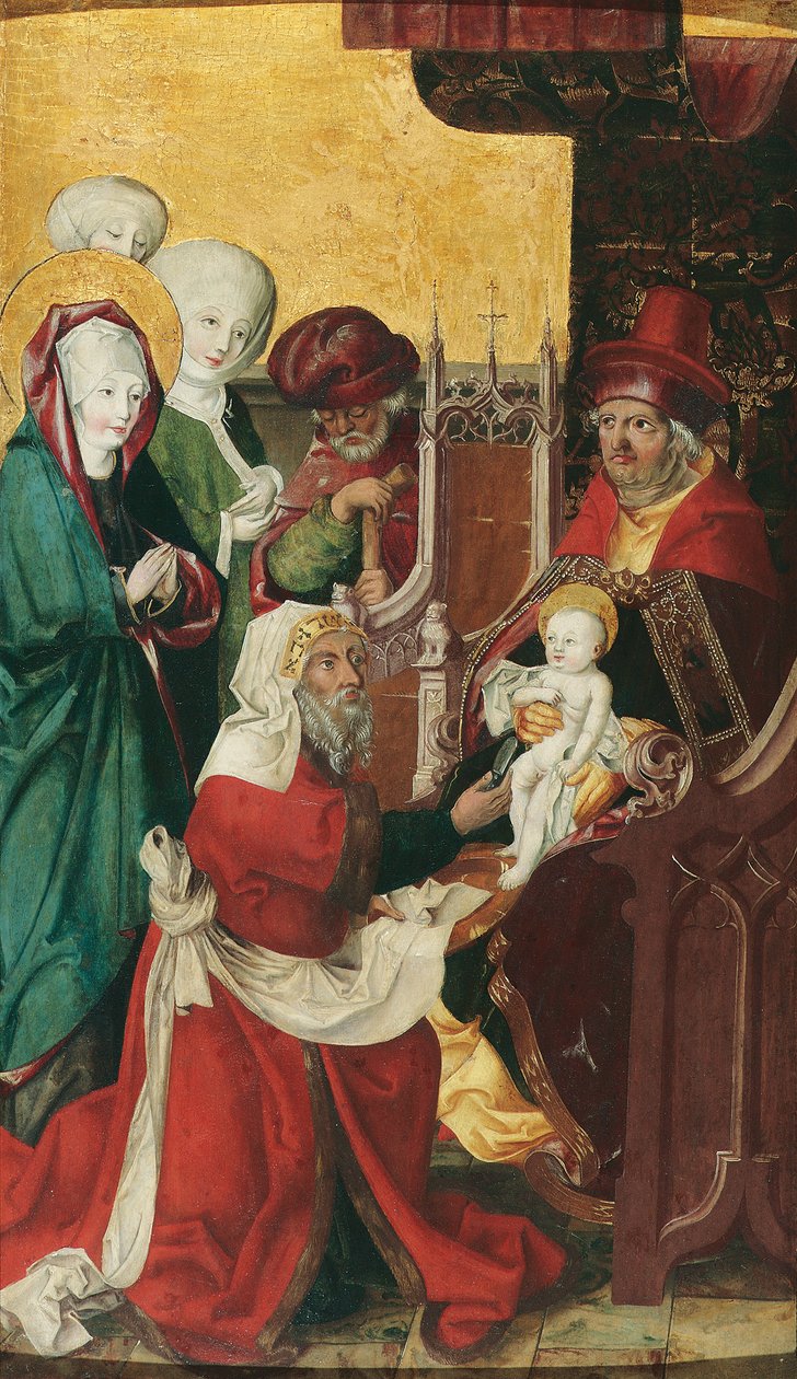 Německy: Beschneidung Christi (Innenseite); Maria einer Heimsuchung (Außenseite) Obřízka Krista od anonymous 