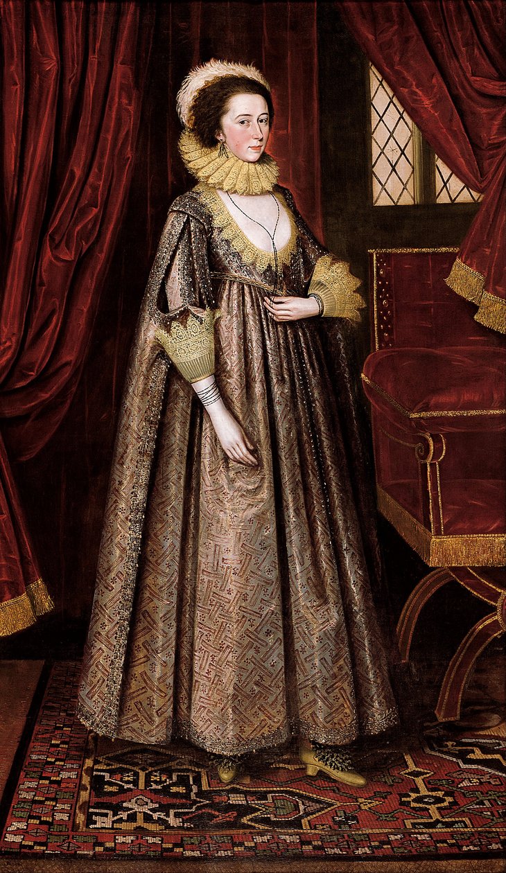 Magdalen Poultney, později Lady Aston od Marcus Garret Gheeraerts the Younger