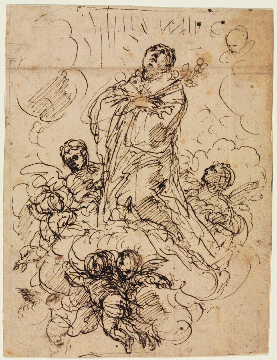 Apoteóza světce od attributed to Antonio Domenico Gabbiani
