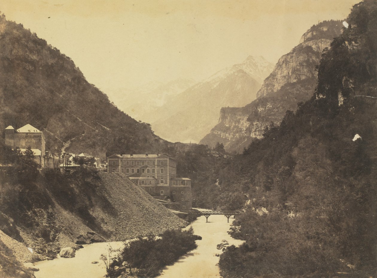 Eaux-Chaudes, Pyreneje (vzadu) od attributed to Farnham Maxwell Lyte