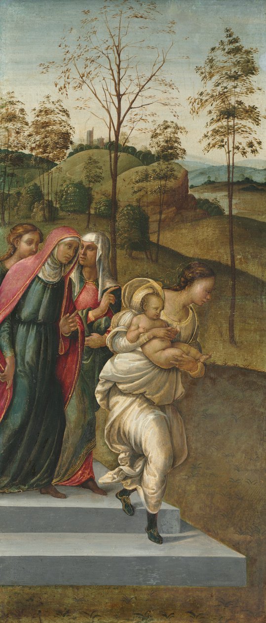 Jana Křtitele přinášeli k Zachariášovi od attributed to Francesco Granacci