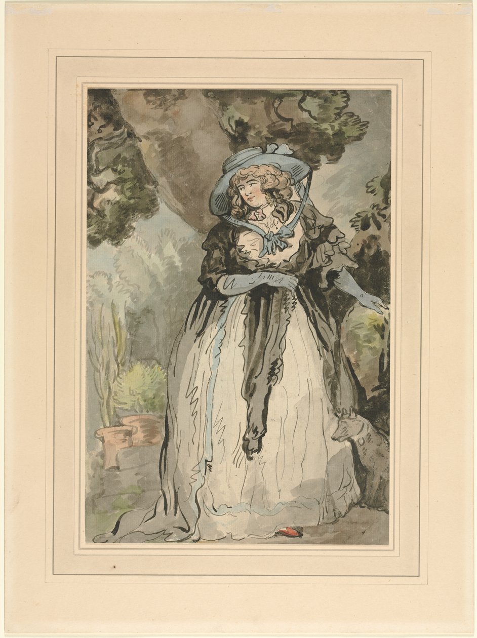 Paní Samuel Howitt (rozená Elizabeth Rowlandaon) od attributed to George Murgatroyd Woodward