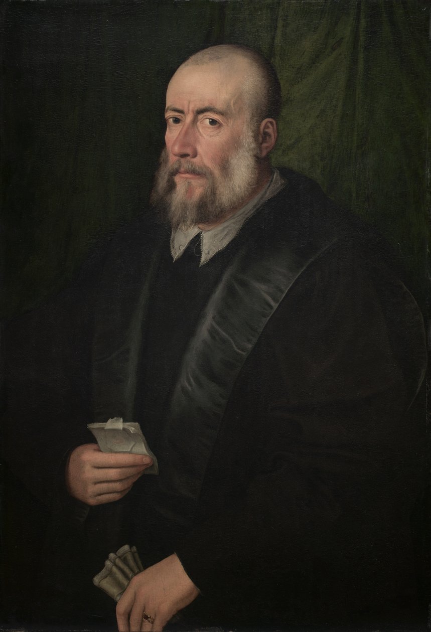 Portrét starého muže od attributed to Giulio Campi