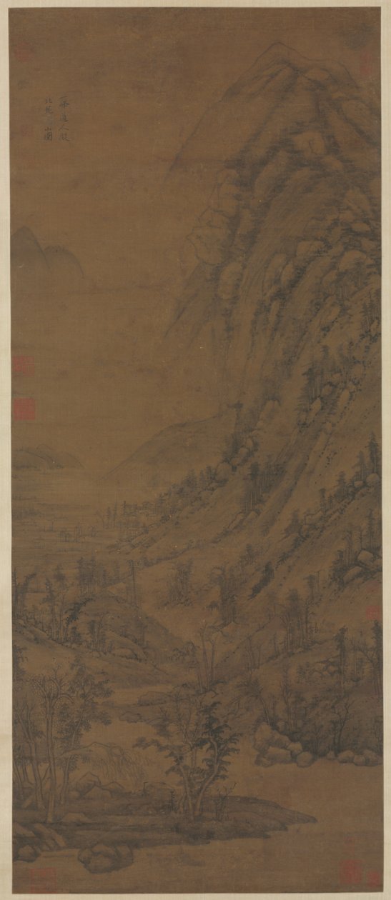 Summer Mountains (po Dong Yuan [aktivní o inzerátu 937-975]) od attributed to Huang Gongwang