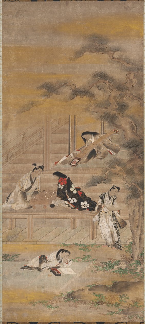 Čtyři radosti od attributed to Iwasa Matabei
