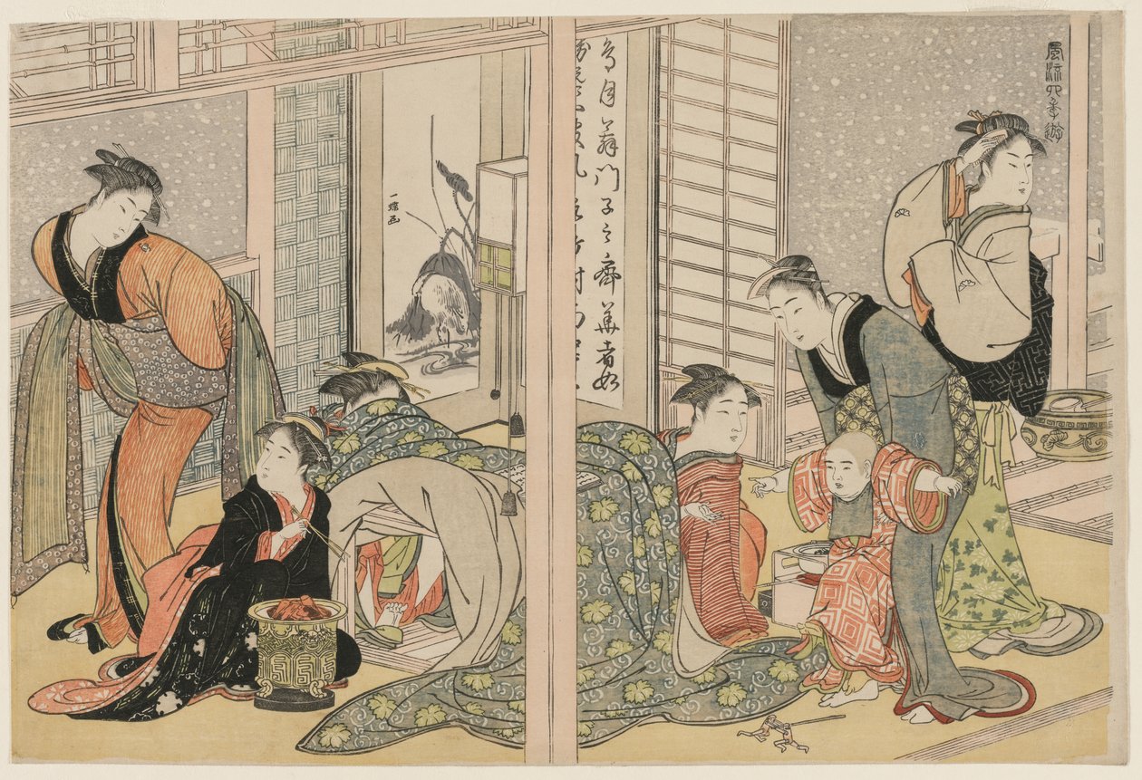 Elegantní potěšení čtyř ročních období od attributed to Kitagawa Utamaro