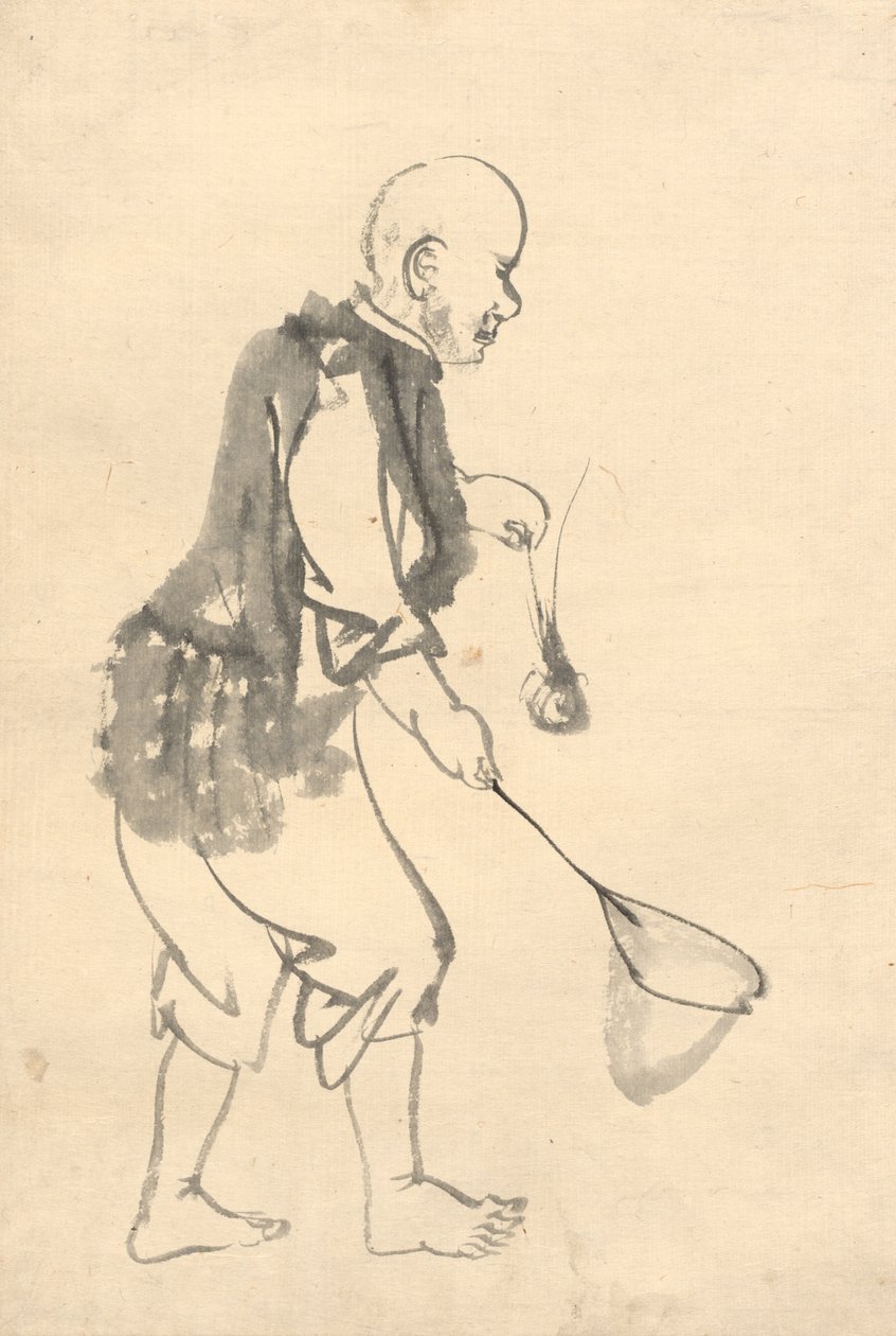 Rybář krevet od attributed to Kono Bairei