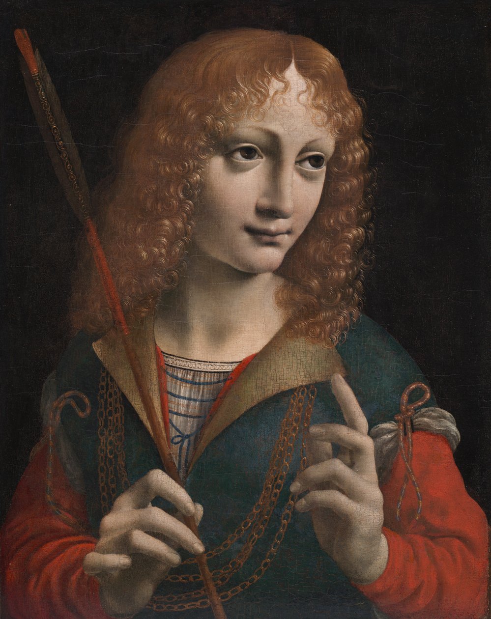 Portrét mládí jako svatý Sebastian od attributed to Marco d