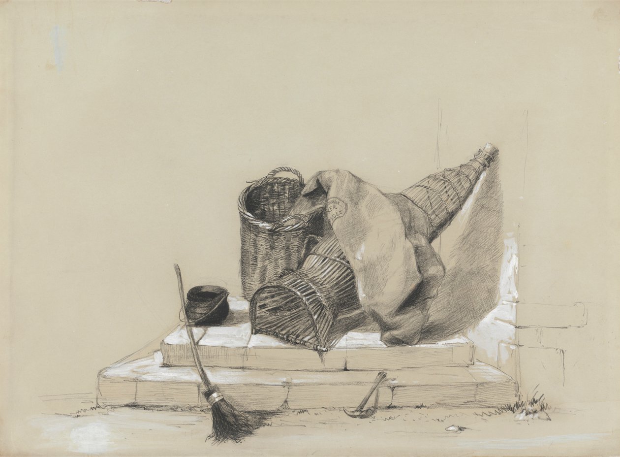 Zátiší s koštětem od attributed to Peter DeWint