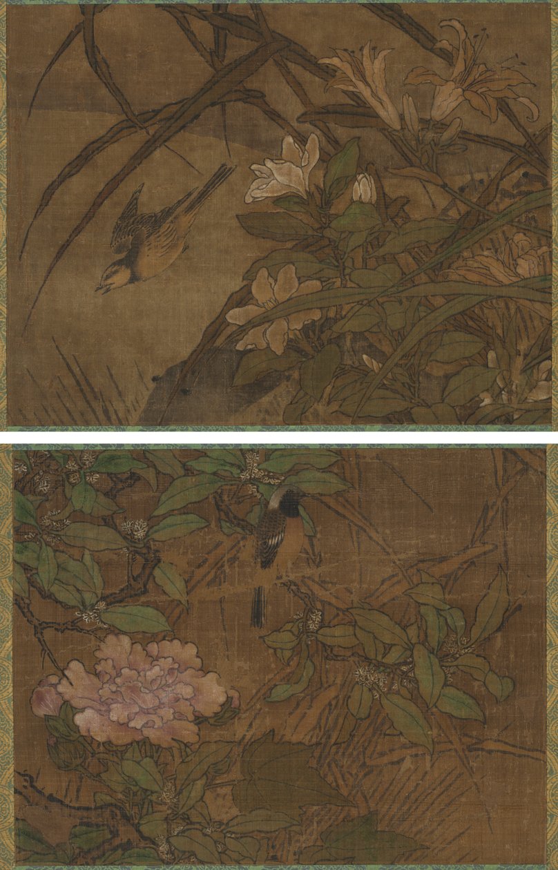 Ptáci a květiny od attributed to Sesshū Tōyō