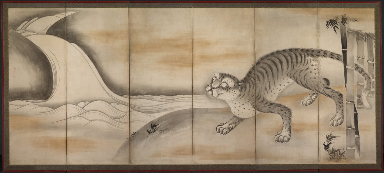 Tygr od attributed to Soga Nichokuan