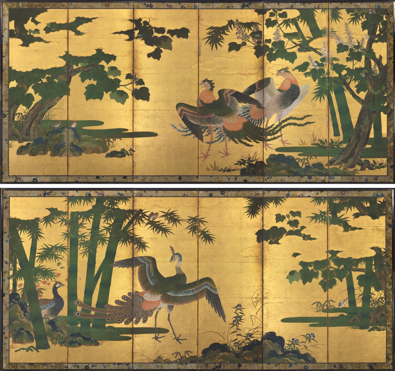 Páv a fénixové od attributed to Tosa Mitsuyoshi