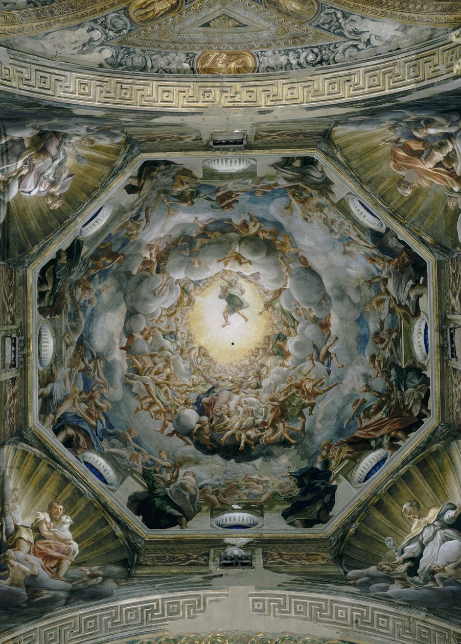 Nanebevzetí Panny Marie, ze stropu kupole, 1526-30 od Antonio da Correggio