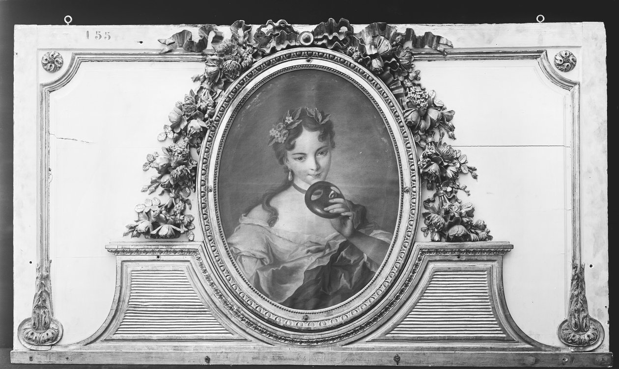 Žena s maskou jedna ze sady, 1770-90. od ca. 1775 . French Painter