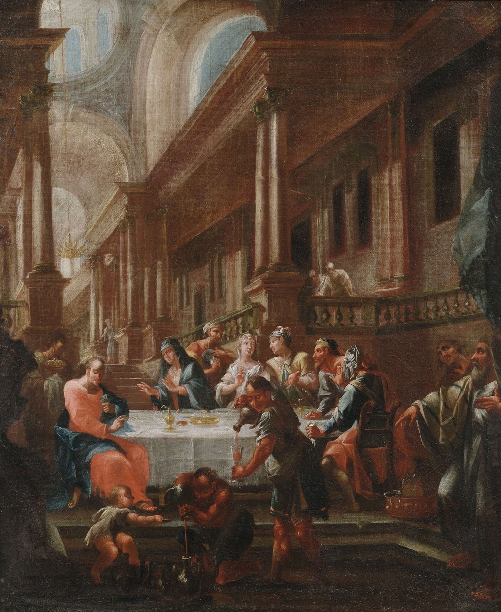 Svatba v Káně od circle of Chrysostomus Winck