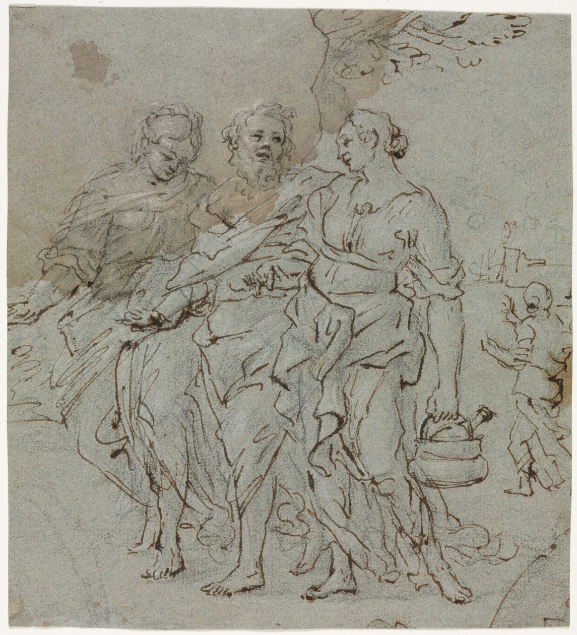Lot a jeho dcery (recto) od circle of Pietro da Cortona