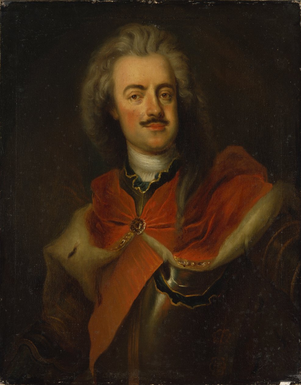 princ Leopold z Dessau od Ádam Mányoki