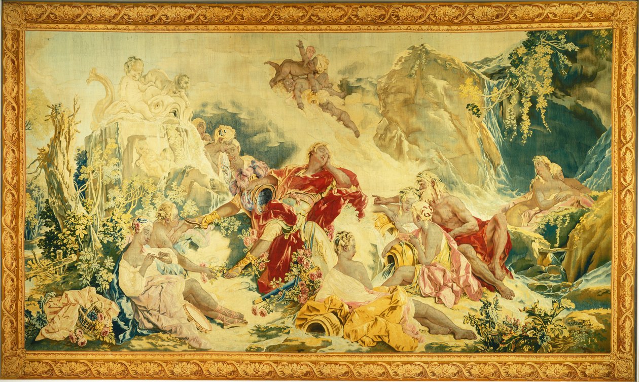 Sen o Rinaldovi od design and cartoon by François Boucher; woven under the direction of Jean Baptiste Oudry and Nicolas Besnier at
