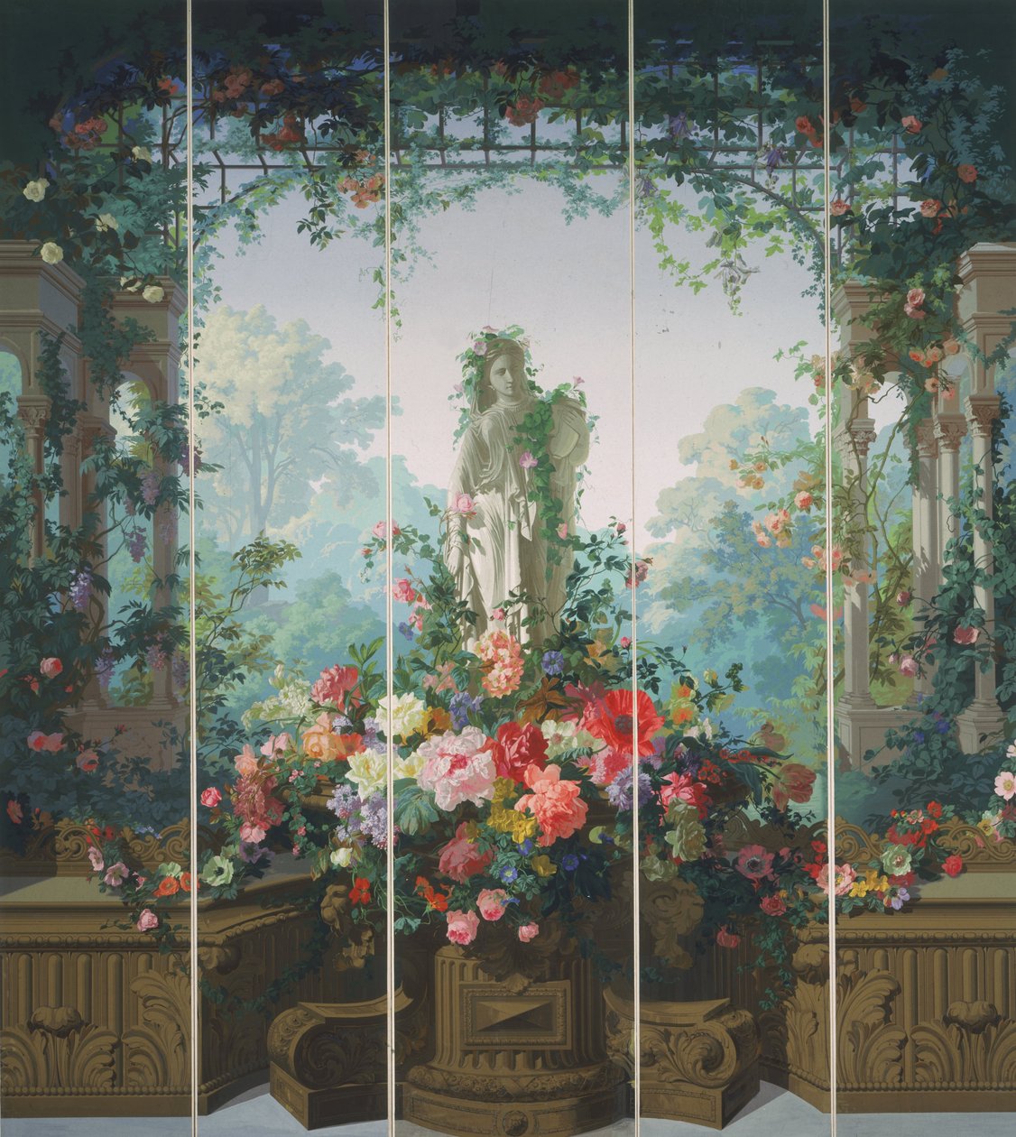 Garden of Armida Tapety na plochu od Édouard Muller (called Rosenmuller)