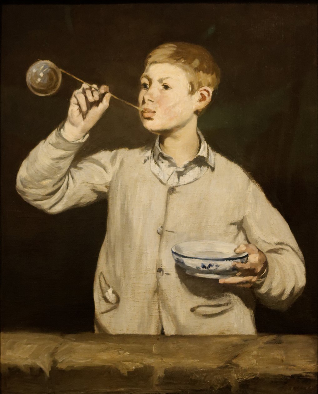 Chlapec foukání bublin od Édouard Manet